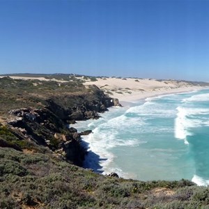 Dog Fence Beach Cliffs