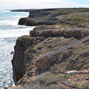 Dog Fence Beach Cliffs 