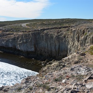 Dog Fence Beach Cliffs 