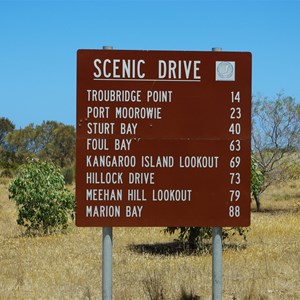 South Coast Tourist Drive Turn Off