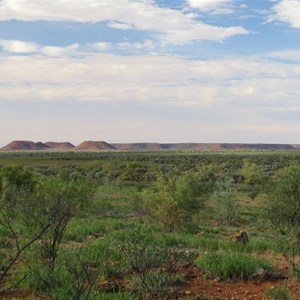 The Pinnacles on the left