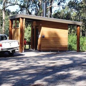 The toilet is easily accessible from the car park.