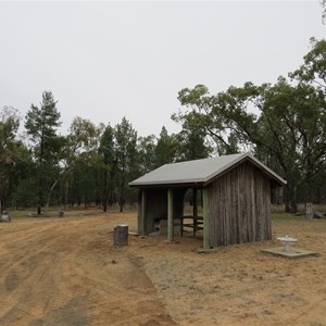Campsite and picnic shed
