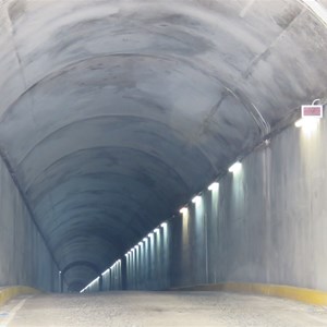 Tunnel nearly 1 km long