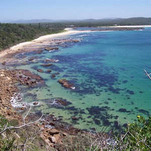 View over Wash House Beach from Kattang