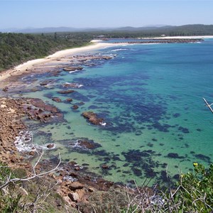 View over Wash House Beach from Kattang