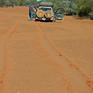 River crossing point 4km from Hanging Rock - treacherous!