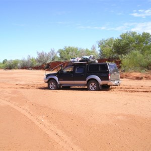 River crossing point 4km from Hanging Rock