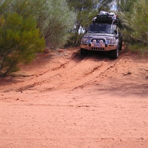 River crossing point 4km from Hanging Rock