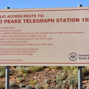 Oodnadatta Track - Old Peake Turn Off -