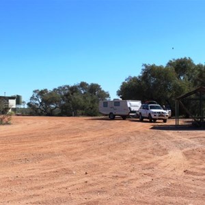 Camping area at Glengyle Rest Area at Cutta Burra Crossing