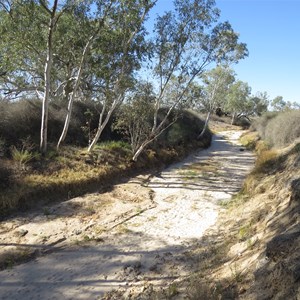 Upstream of road