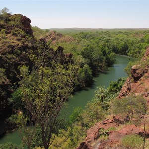 View north along gorge