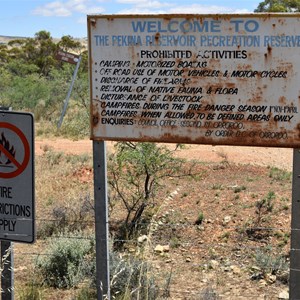 Pekina Creek Reservoir Turnoff 