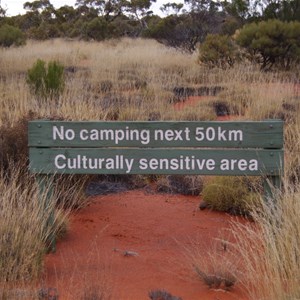 No Camping Sign