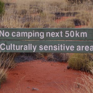 No Camping Sign