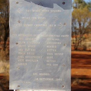 Len Beadell Marker