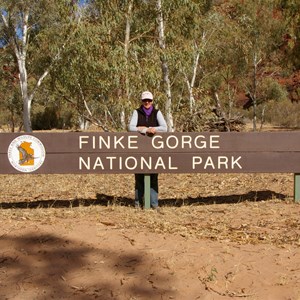 Finke Gorge National Park Boundary Sign