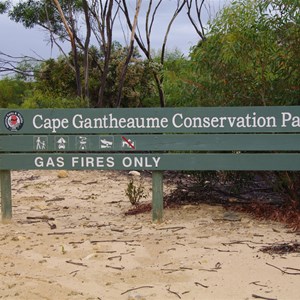 Cape Gantheaume Conservation Park Boundary Sign