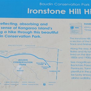 Ironstone Hill Hike Sign