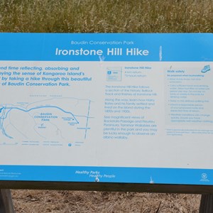 Ironstone Hill Hike Sign