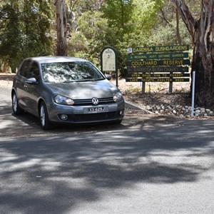 Coulthard Reserve Turn Off