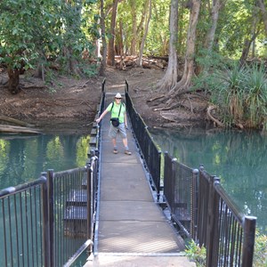 Bridge over Lawn Hill Creek on Island Stack Hike