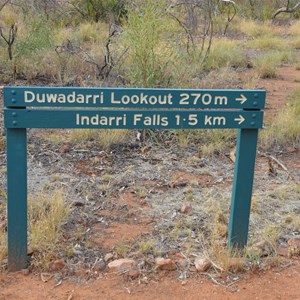 Upper Gorge Walk Track Junction Sign