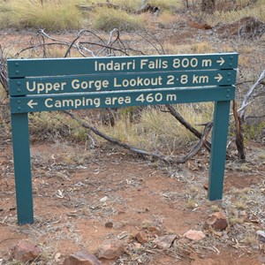 Upper Gorge Walk Track Junction Sign