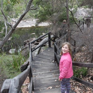 Boardwalks to water's edge