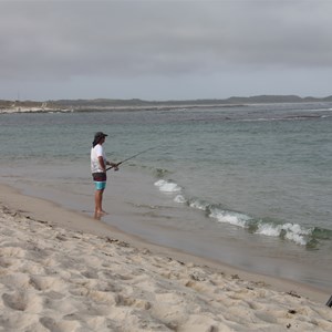 Beach fishing at Soft Beach