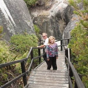 Steps down to Elephant Cove