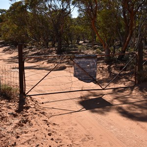 Closed Gate - 2nd heading north to Gluepot Reserve