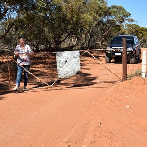 Closed Gate - 2nd heading north to Gluepot Reserve