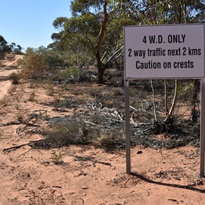 Cooltong Conservation Park 4WD Only Sign