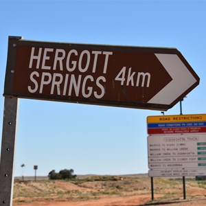 Hergott Springs Turn Off
