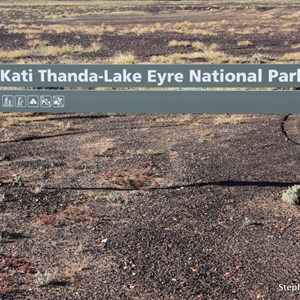 Lake Eyre National Park Boundary Sign