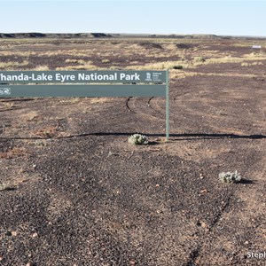Lake Eyre National Park Boundary Sign