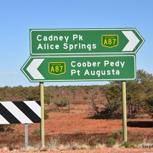 Painted Desert Road & Stuart Highway Intersection