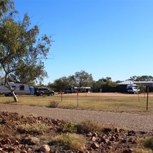 Bedourie Caravan Park as viewed from the main road