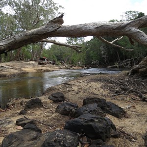 Riverside camping