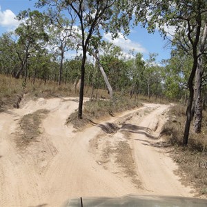 Dried up boggy section Aug 2016