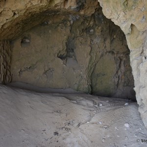 This cave was used to store supplies offloaded from the Paddle Steamers