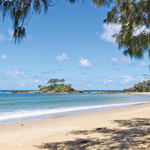 Pebbly beach camp