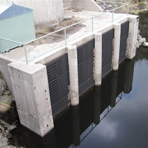 Trashracks at intake structure