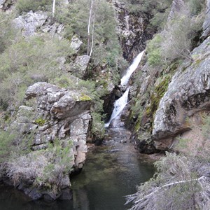 Deep Ck plunges into the dam