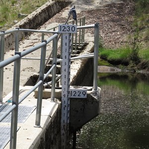 Staff gauge for water level