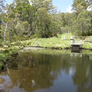 Intake structure across the pond