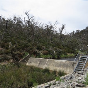 Diversion weir at 1262 metres