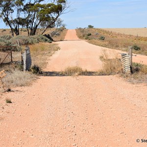 Looking South Down the Border Track from the Border Grid Crossing